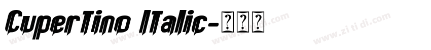 Cupertino Italic字体转换